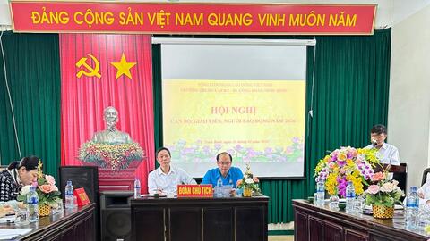 Trường Trung cấp Kỹ thuật Công đoàn Ninh Bình tổ chức Hội nghị Cán bộ, giáo viên, người lao động năm 2024;